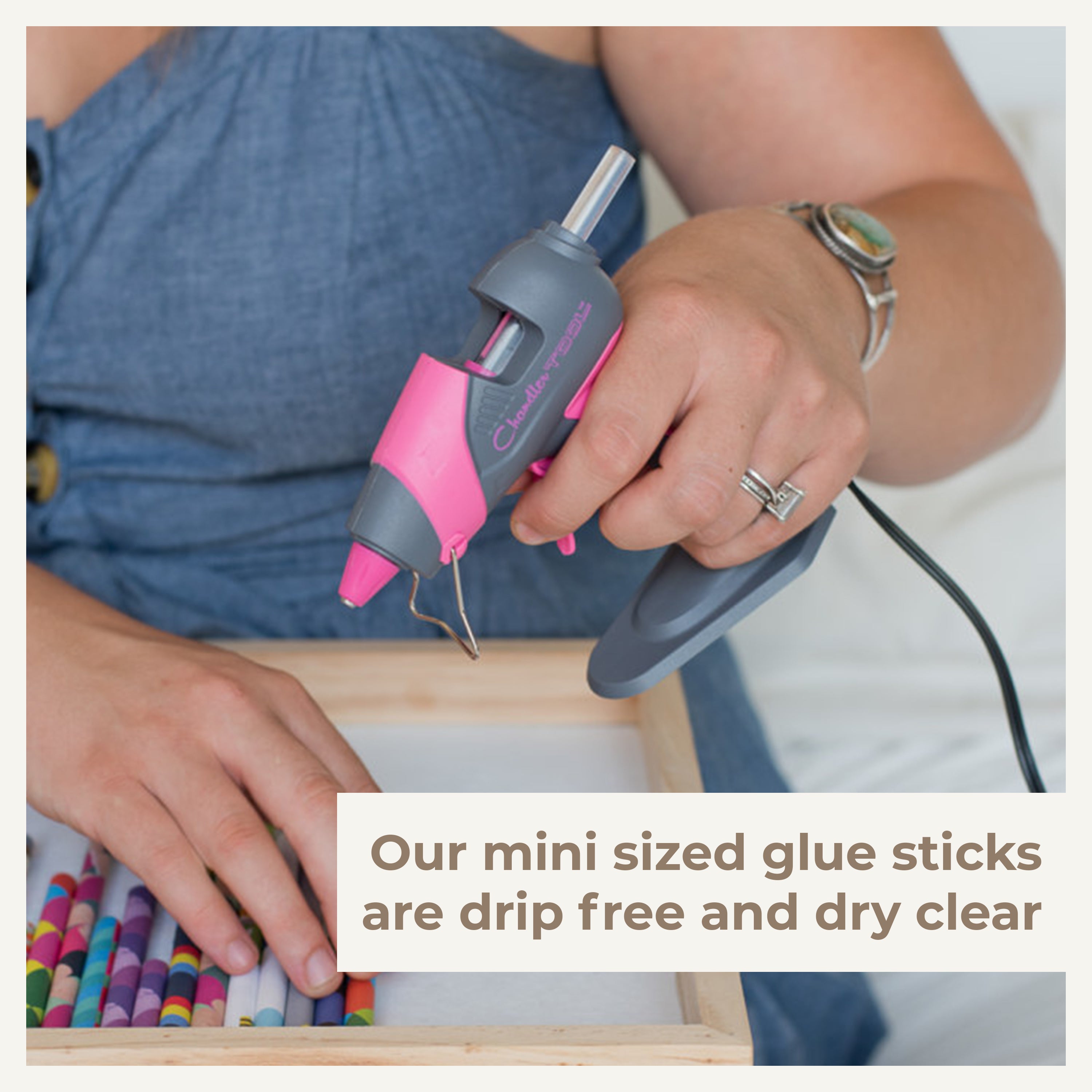 Mini Hot Glue Gun Kit - 25W Small Size Stand up High Temp Hot Melt GlueGun  Set with 10 Mini Glue Gun Sticks for Glue Gun, Fine Tip Adhesive Silicone