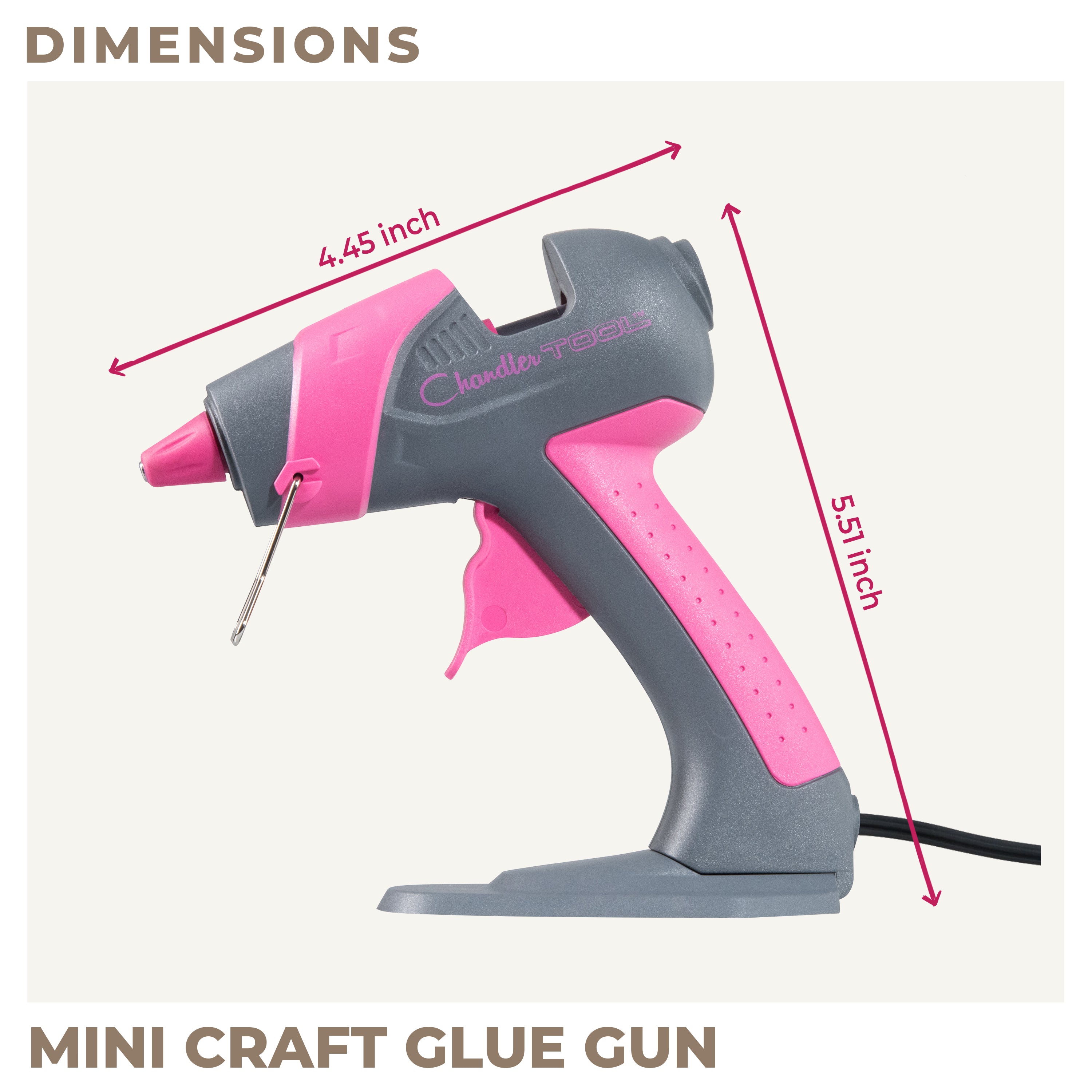 CT25 Mini Glue Gun Pink – Chandlertools