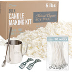 Candle Making Kit With Electric Hot Plate, Karsspor 135 PCS Basic Soy Candle  Making With 4.4 BL Soy Wax 