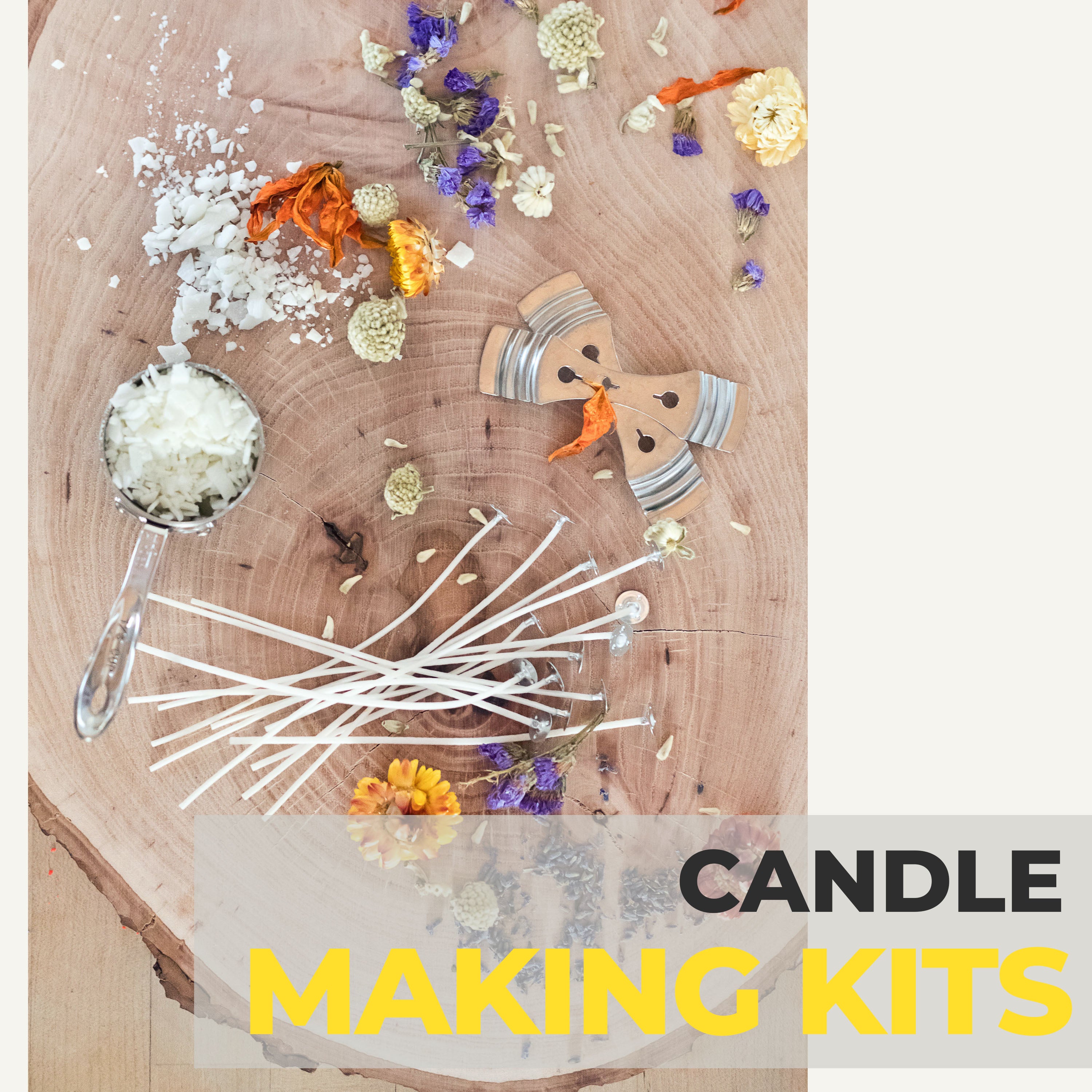 Soy Wax Candles Making Kit – Complete Set with Carving Tool